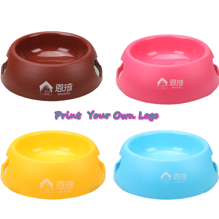 Customized Plastic Dog Bowls Pet Feeding 